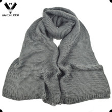 Men Winter Warm Acrylic Thick Knitted Scarf